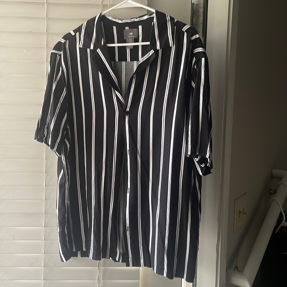 Striped Short sleeve button down